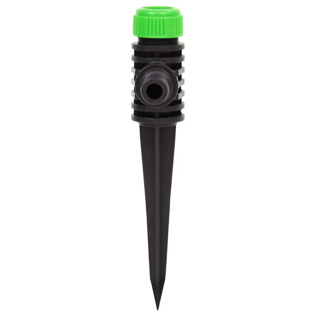 Rotating Sprinklers 6 pcs Green and Black 3x6x19.5 cm ABS & PP