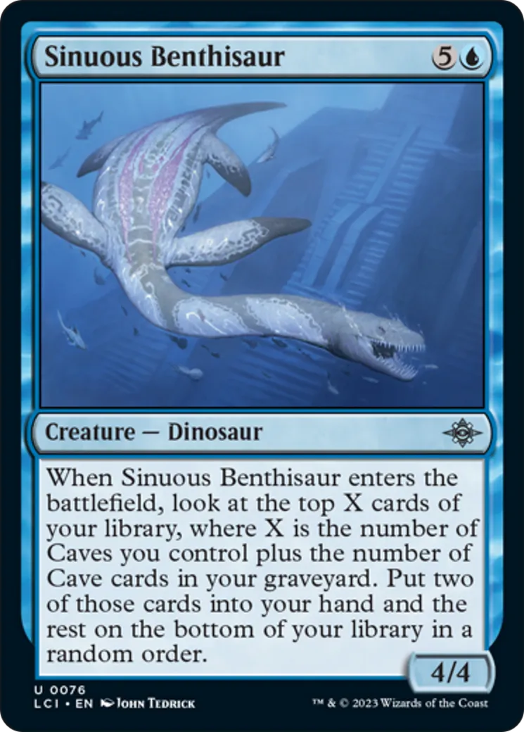 Sinuous Benthisaur (LCI-076) - The Lost Caverns of Ixalan [Uncommon]