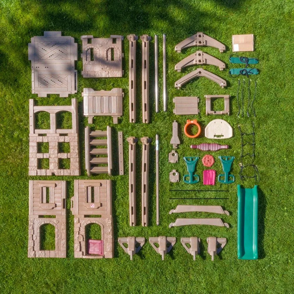 Step2 Naturally Playful Adventure Lodge Play Center with Glider for Kids