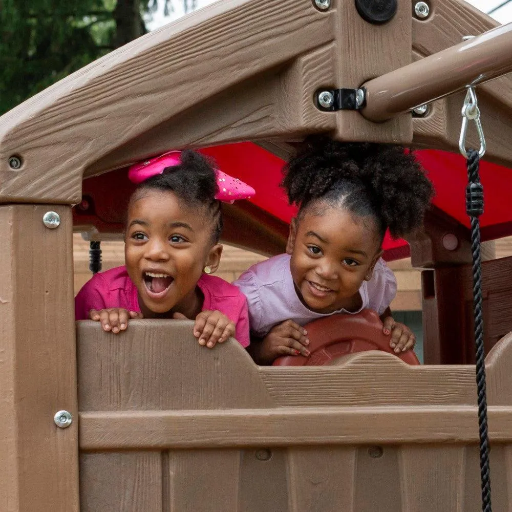 Step2 Naturally Playful Adventure Lodge Play Center with Glider for Kids