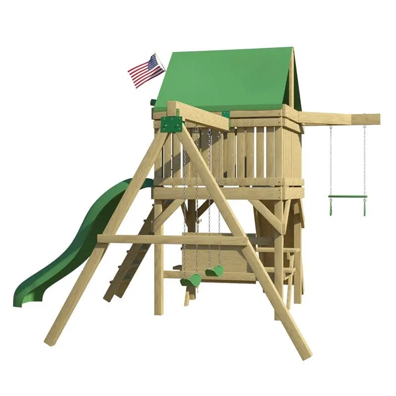 Summit Swing Set - Space Saver Swing Set For Kids
