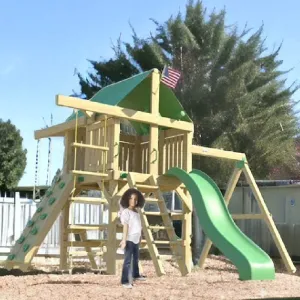 Summit Swing Set - Space Saver Swing Set For Kids