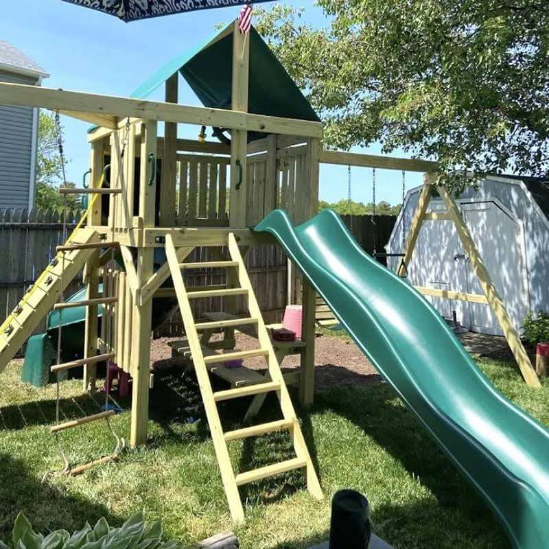 Summit Swing Set - Space Saver Swing Set For Kids