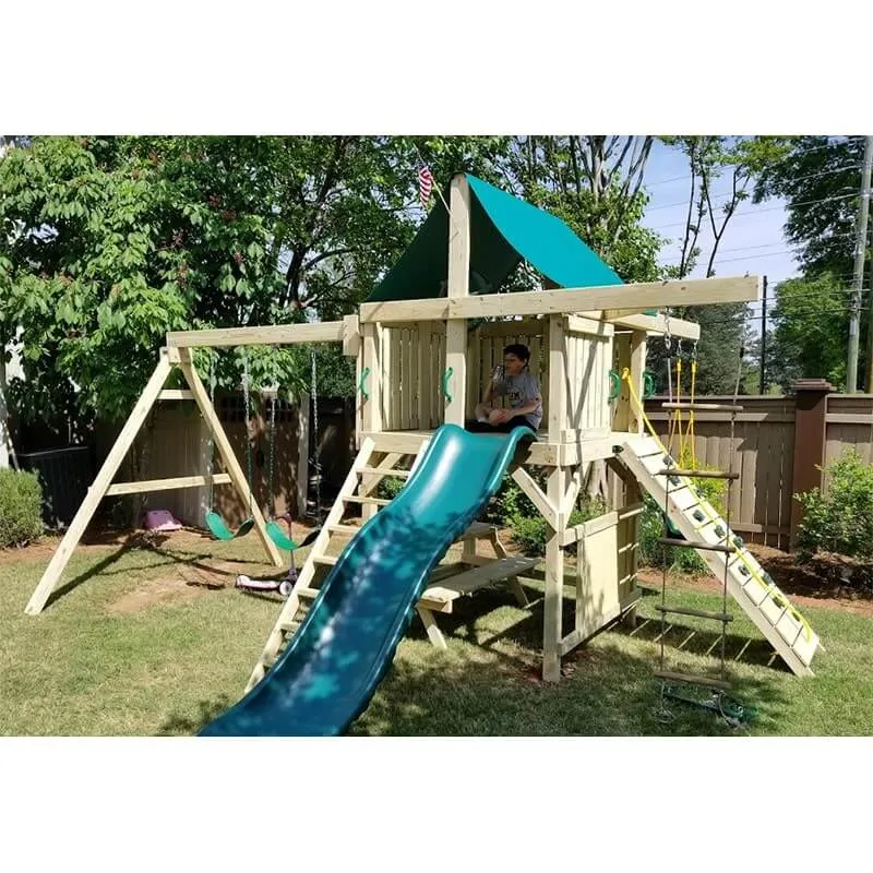 Summit Swing Set - Space Saver Swing Set For Kids