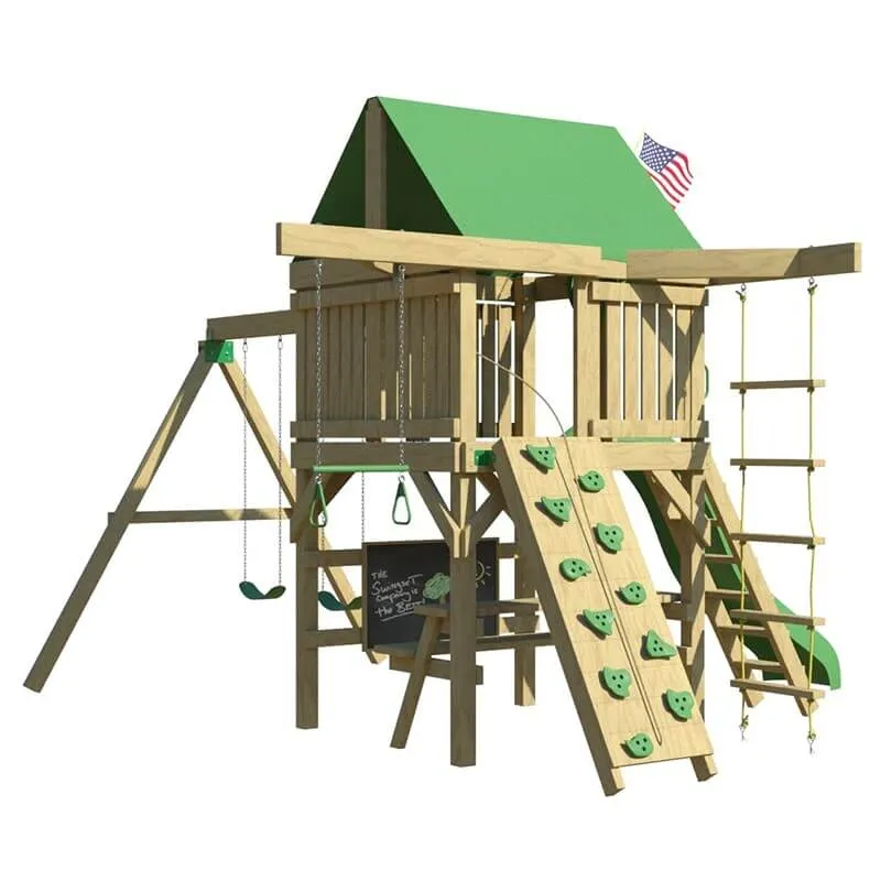 Summit Swing Set - Space Saver Swing Set For Kids