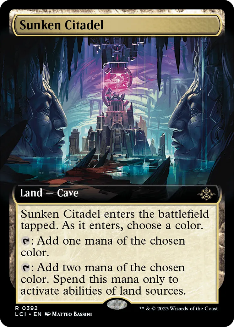 Sunken Citadel (LCI-392) - The Lost Caverns of Ixalan: (Extended Art) [Rare]