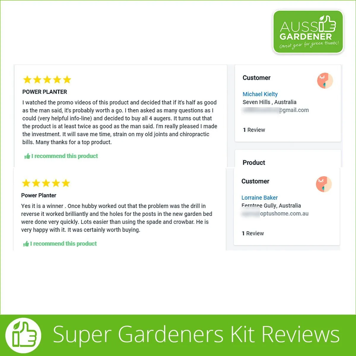 Super Gardeners Kit - includes all 4 Power Planters