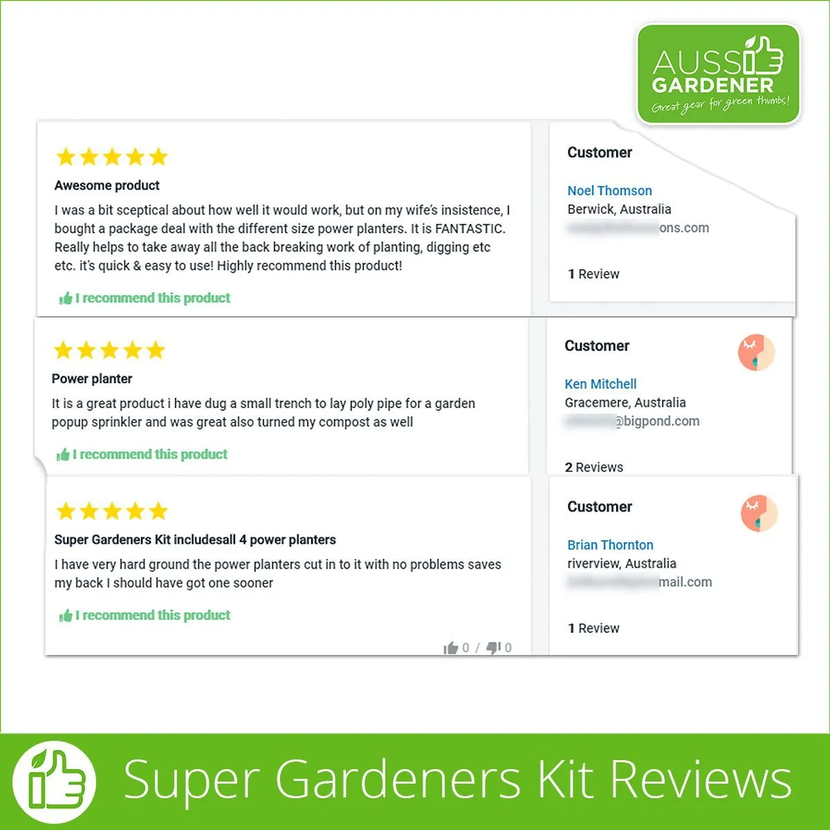 Super Gardeners Kit - includes all 4 Power Planters