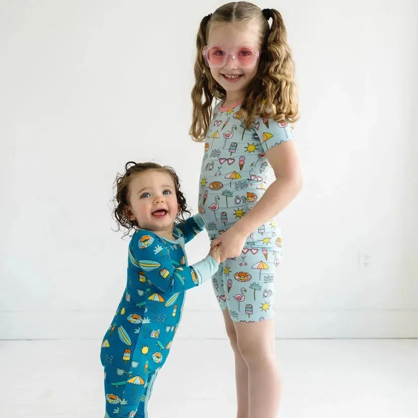 Surf's Up Bamboo Viscose Zippy
