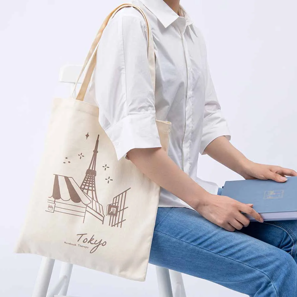 Tsuki ‘Sights of Japan’ Tokyo   Kyoto Tote Bags ☾